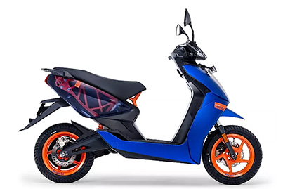 Ather 450 Apex – A performance-focused electric scooter offering top-tier acceleration, available for export from India