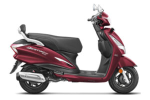 Hero Destini – A practical and feature-packed scooter available for export from India.