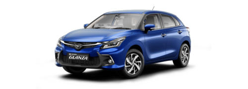Toyota Glanza – A premium hatchback with advanced features, available for export from India