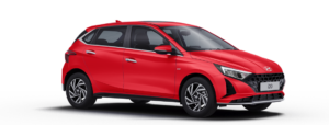 Hyundai i20 – A premium hatchback with advanced features, available for export from India