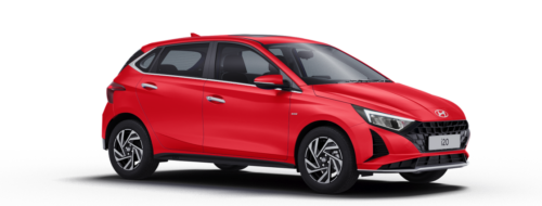 Hyundai i20 – A premium hatchback with advanced features, available for export from India