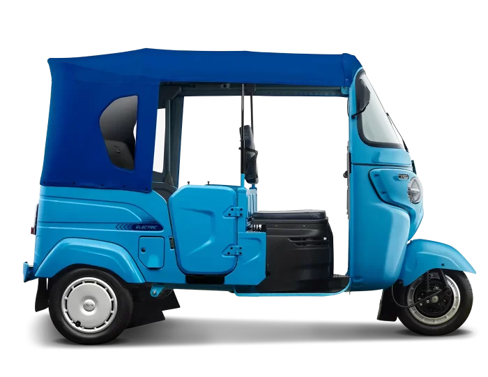 Bajaj Gogo P50 – A compact and efficient electric three-wheeler, available for export from India.
