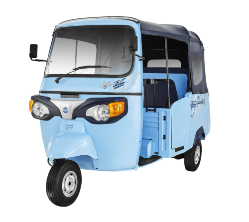 Piaggio Apé E-City (Fixed Battery) – A zero-emission electric rickshaw, ready for export from India.
