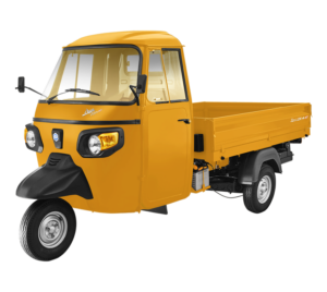 Piaggio Apé Xtra HT Petrol – Reliable three-wheeler for cargo transport, available for export from India.
